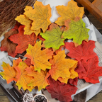 100pcs Maple Mixed Autumn Decoration Leaves